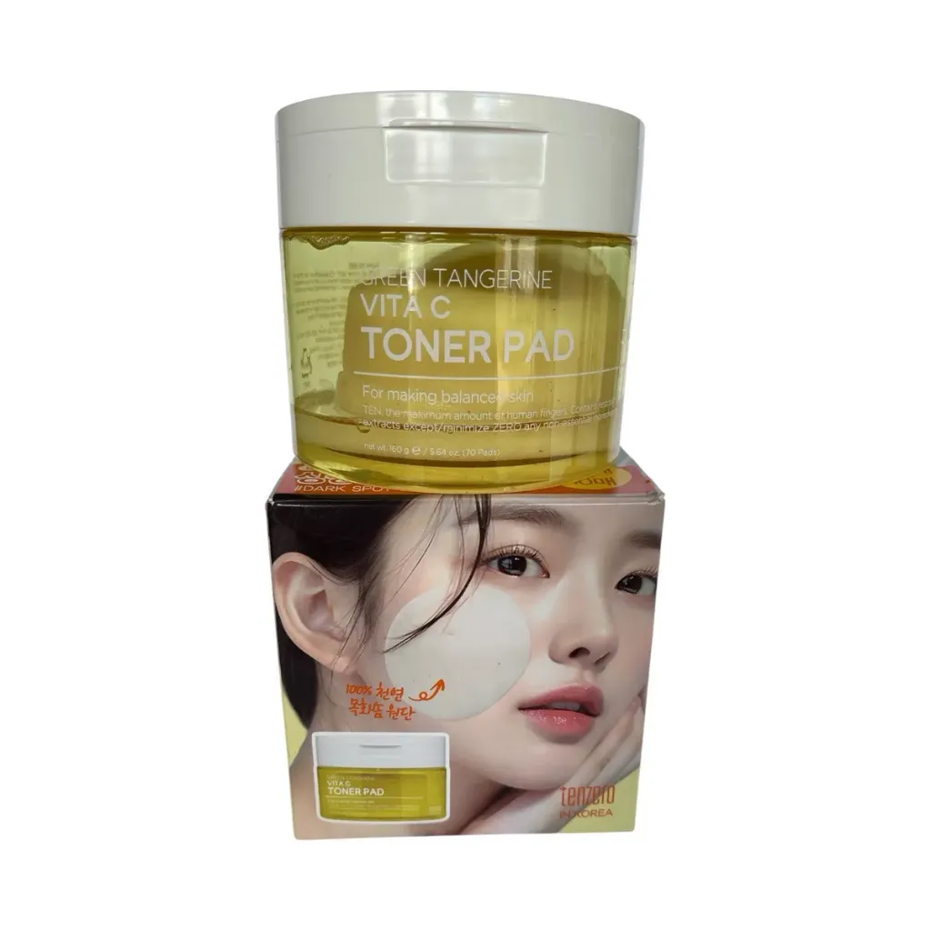 [TZK-TEN-TPD-001] Tenzero in Korea Green Tangerine Vita C Toner Pad